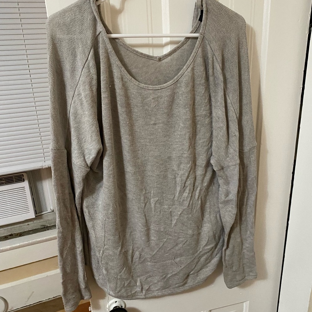 Topshop gray sweater, M